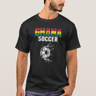 Camiseta Gana Soccer Ball In Net Goal Ghanian Futebol Su