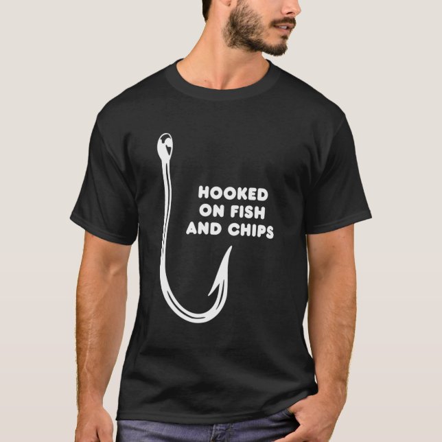 Camiseta Gancho Em Peixes E Chips (Frente)