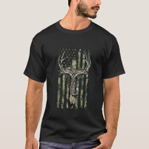 Camiseta Ganchos de Pesca de Galhada de Veado Cruz Cristã B