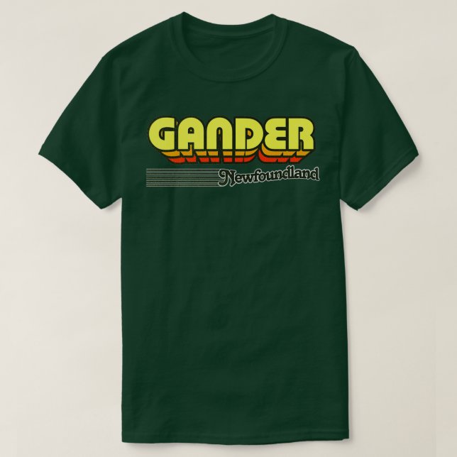 Camiseta Gander Newfound Retro Stripes (Frente do Design)