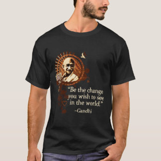 Camiseta Gandhi Funky - seja a mudança