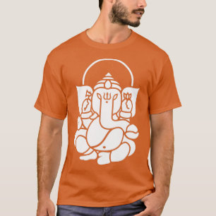 Camiseta Ganesh Ganesa Ganapati Elephant 3 branco
