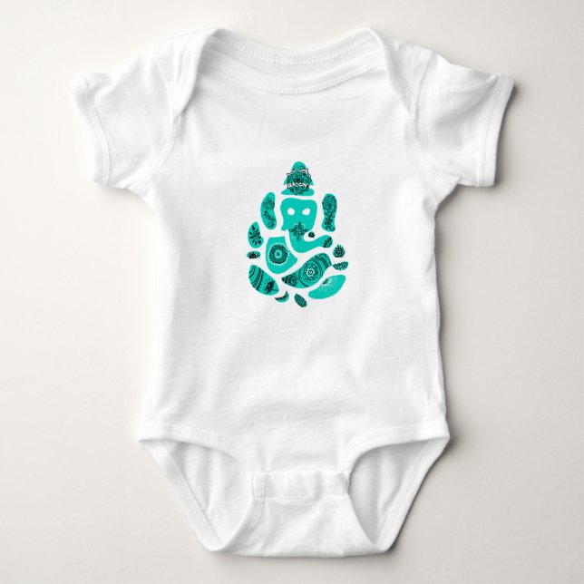Camiseta Ganesh Ganesha Diety Elephant Baby Jersey (Frente)