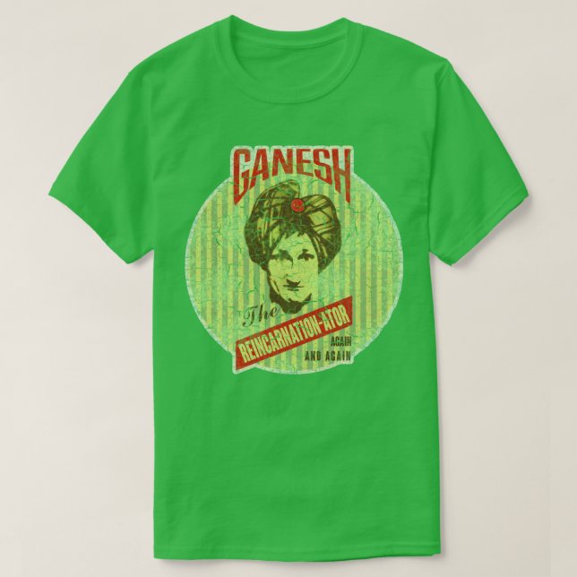 Camiseta GANESH, O Pastor REINCARNATIONADOR (Frente do Design)