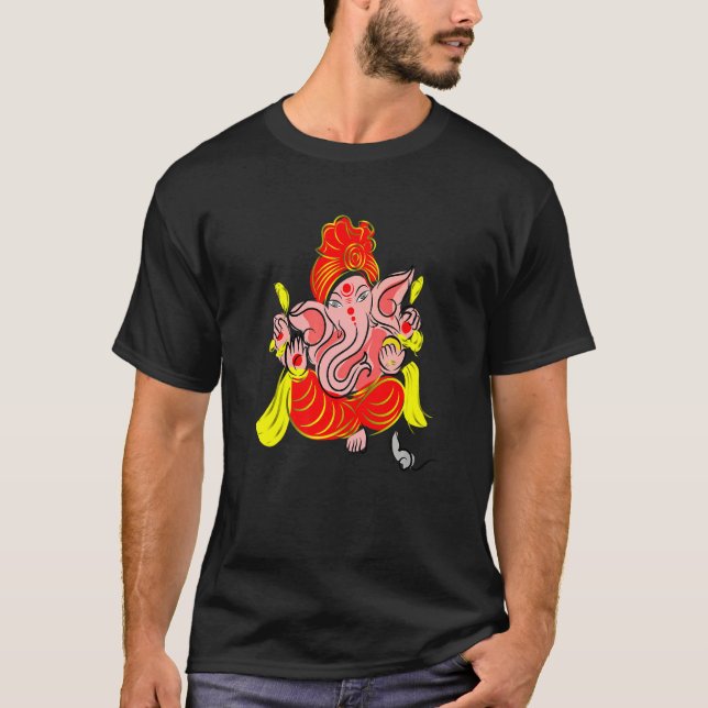 Camiseta Ganesh Ohm Yoga Third Eye Isha Hindu Linga (Frente)