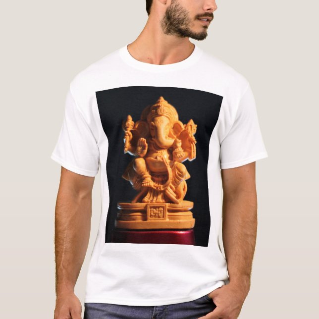 Camiseta Ganesh - Remoção de Obstáculos e Símbolo da Sabedo (Frente)