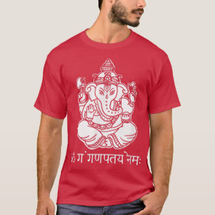 Camiseta GaneshCom Sanskrit Ganesha Mantra