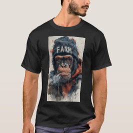 Camiseta gang de macacos de alta definição