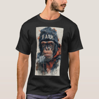 Camiseta gang de macacos de alta definição