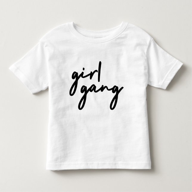Camiseta Gang Garota | Moça Cute Poder Moderno Feminismo (Frente)