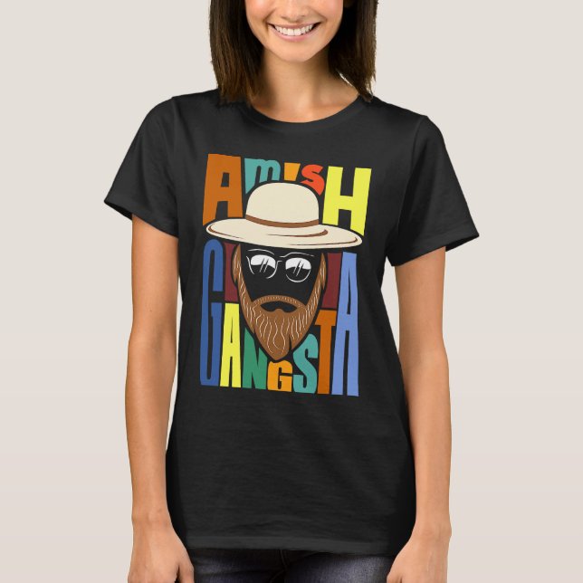 Camiseta Gangsta Amish (Frente)