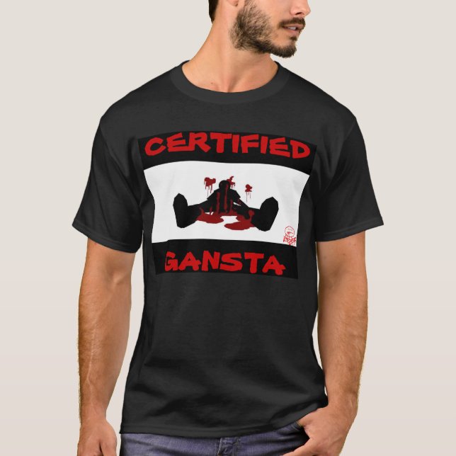 CAMISETA GANGSTA CERTIFICADO (Frente)