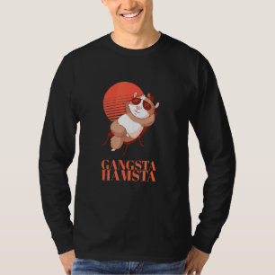 Camiseta Gangsta Hamsta Cute Gangster Hamster Crook Bandit