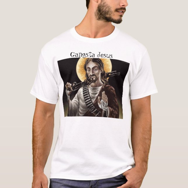 Camiseta Gangsta Jesus (Frente)