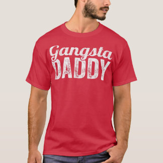 Camiseta Gangsta Pai Engraçado Por Homens E Dia Do Pai