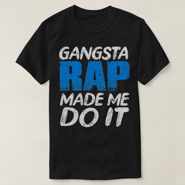 Camiseta Gangsta Rap (Frente do Design)