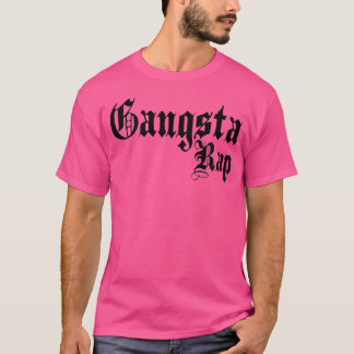 Camiseta Gangsta Rap - Letra Hip Hop 90S