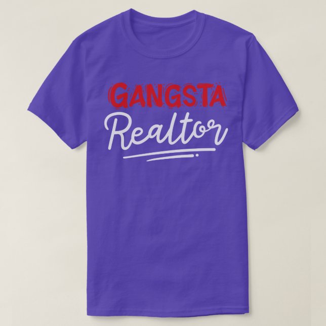 Camiseta Gangsta Realtor (Frente do Design)