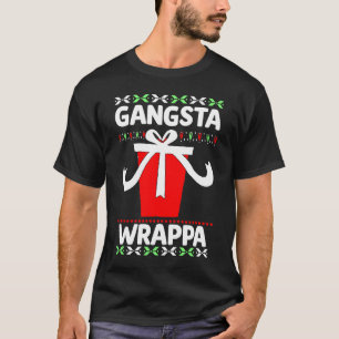 Camiseta Gangsta Wrappa Feliz Natal Pai Natal