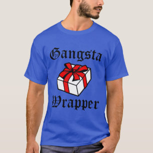 Camiseta Gangsta Wrapper engraçado no Natal