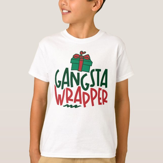 Camiseta Gangsta Wrapper - Feliz Natal (Frente)