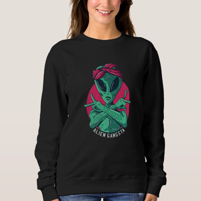 Camiseta Gangstar Alien Marte Espaço OVNI (Frente)