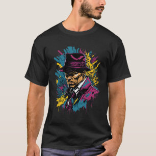 Camiseta Gangster Americano Estilo Máfia Clássico dos Anos 