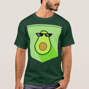 Camiseta Gangster avocado with pocket glasses