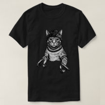 Gangster Cat Tattoo Art | Cool Streetwear Kitty