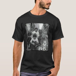Camiseta Gangster de Gato Sarcasmo Engraçado Meme de Gato A