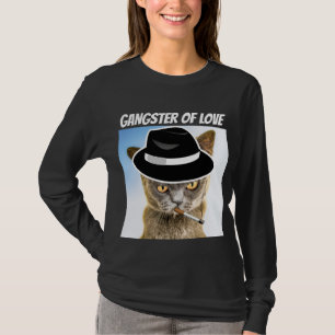 CAMISETA GANGSTER DE LOVE FEDORA CAT T SHIRTS