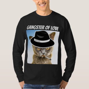 CAMISETA GANGSTER DE LOVE FEDORA CAT T SHIRTS