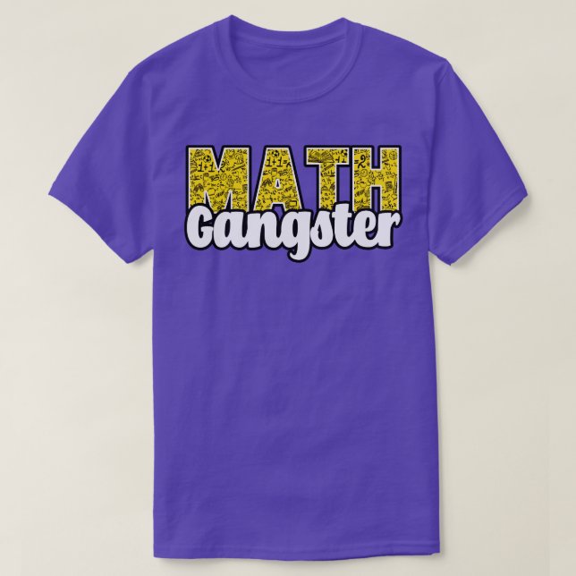 Camiseta Gangster de Matemática (Frente do Design)