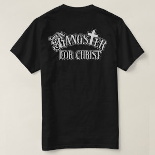 Camiseta Gangster de Nomes Personalizados para o Cristo