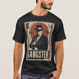 Camiseta Gangster de Retro Noir Proibir Era Arte