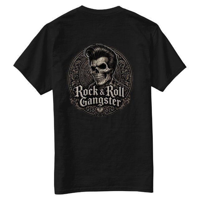 Camiseta Gangster de Rock & Roll Back hit (Rock & Roll Gangster Back hit T-Shirt)