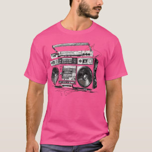 Camiseta Gângster De Rua 1990 Do Ghetto Blaster Hip Hop