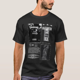 Camiseta Gângster Nº 3 Estilo Streetwear retrô