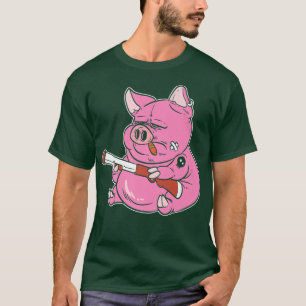 Camiseta Gangster Pig Cop Or Police Officer Premium
