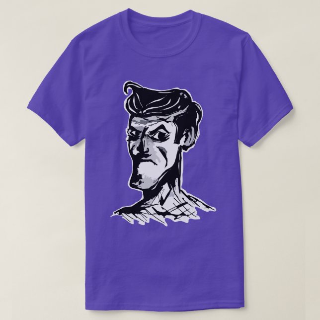 Camiseta Gangster preto-e-branco design (Frente do Design)