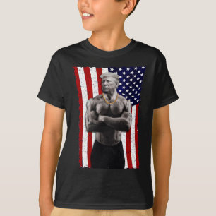 Camiseta Gângster Pro Donald Trump Tatuagem Republicano Ame