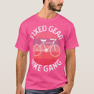 Camiseta Gangue de Bicicleta de Engrenagem Fixa Ciclista Mu