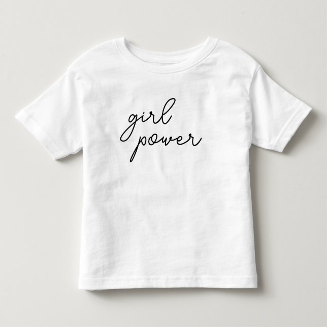 Camiseta Gangue de Meninas | Citação Moderna de Poder de Me (Frente)