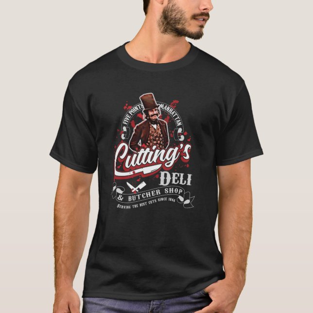 Camiseta Gangues de New York Cuttings Deli Bill The Butcher (Frente)