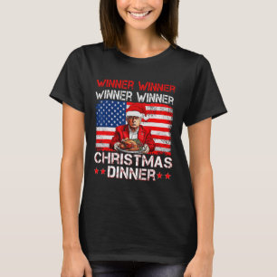 Camiseta Ganhador Engraçado Vencedor do Natal Janta Papais
