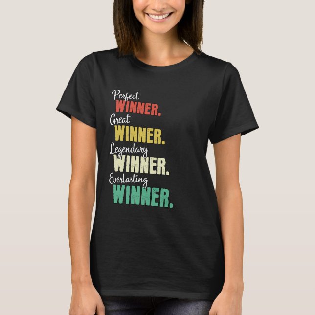 Camiseta Ganhador vencedor vencedor (Frente)