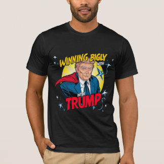Camiseta Ganhando Bigly com Trump Tee