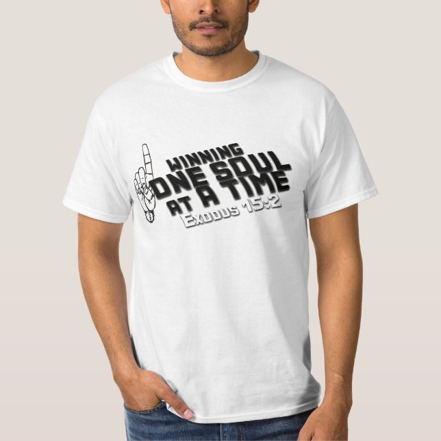 Camiseta Ganhando uma alma de cada vez (Frente)