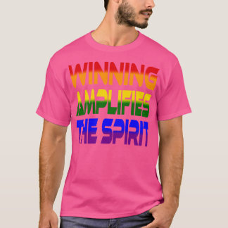 Camiseta Ganhar Amplifica o Arco-Íris Espirituoso Idiano