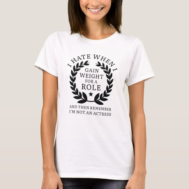 Camiseta Ganhar Peso Para Um Papel (Frente)
